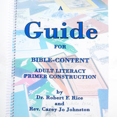 A GUIDE FOR BIBLE-CONTENT ADULT LITERACY PRIMER CONSTRUCTION (Digital Download)